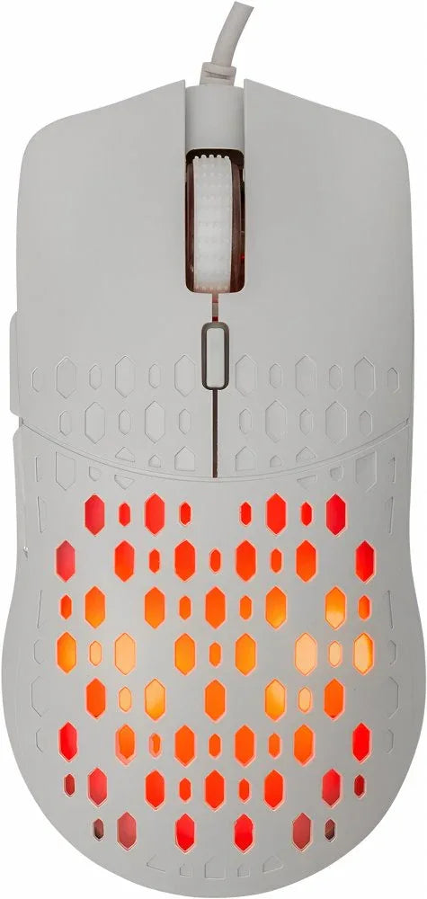 Baracuda OCTOPUS RGB | Bekabelde Gaming Muis | Rechtshandig | USB-A | 3600 DPI | Wit - Essentify