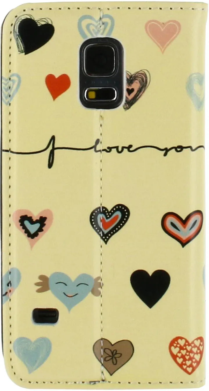 Mobilize Premium Magnet Book Case Samsung Galaxy S5 Mini I Love You - Essentify