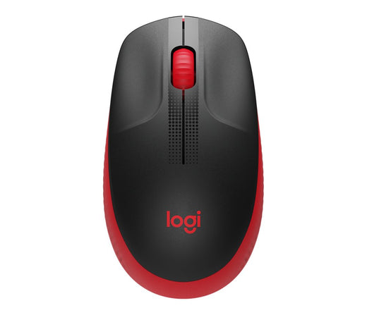 Logitech M190 | Draadloze Muis | Links- en Rechtshandig | RF | 1000 DPI | Zwart/Rood