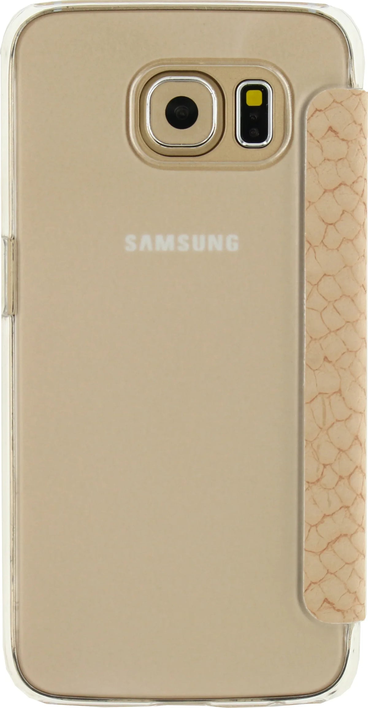 Mobilize Slim Booklet Samsung Galaxy S6 Soft Snake Creamy Rose - Essentify