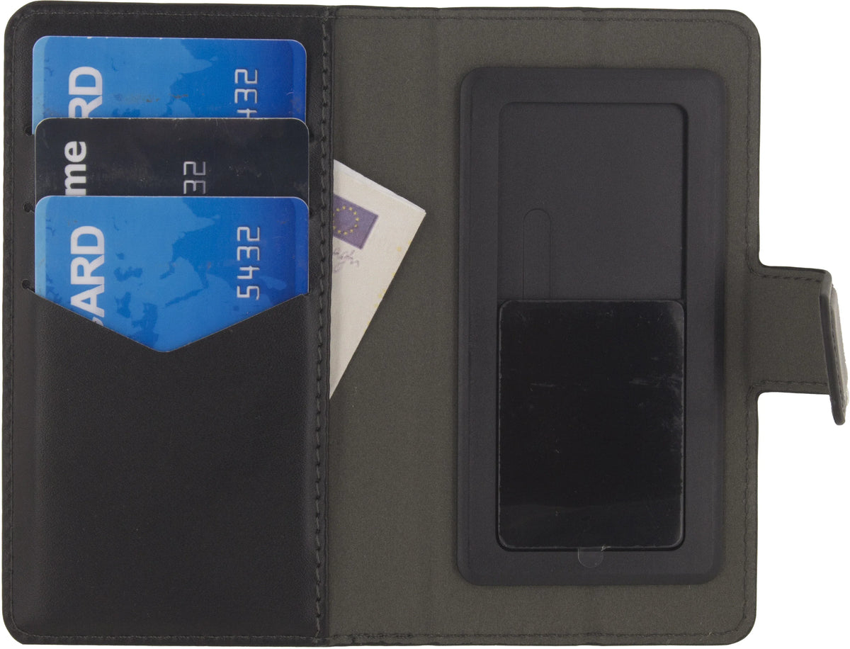 Mobilize Classic Universal Wallet Book Case M Black - Essentify