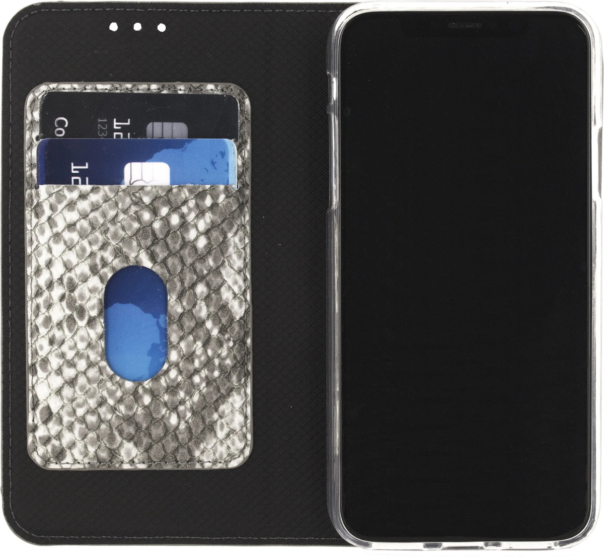 Mobilize Special Premium Gelly Book Case Apple Iphone X/Xs Snake Black - Essentify