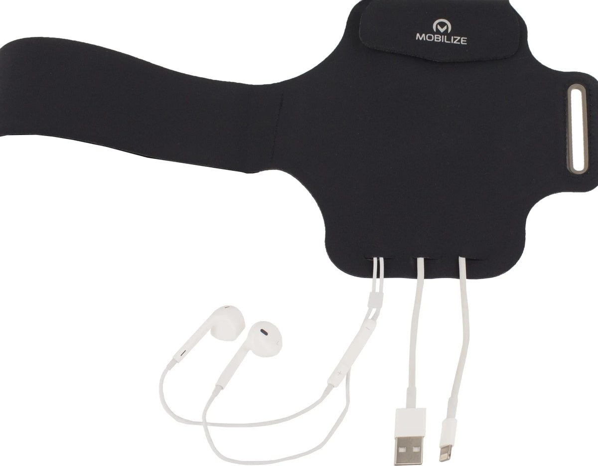 Mobilize Premium Universal Lycra Arm Strap 5" Black - Essentify
