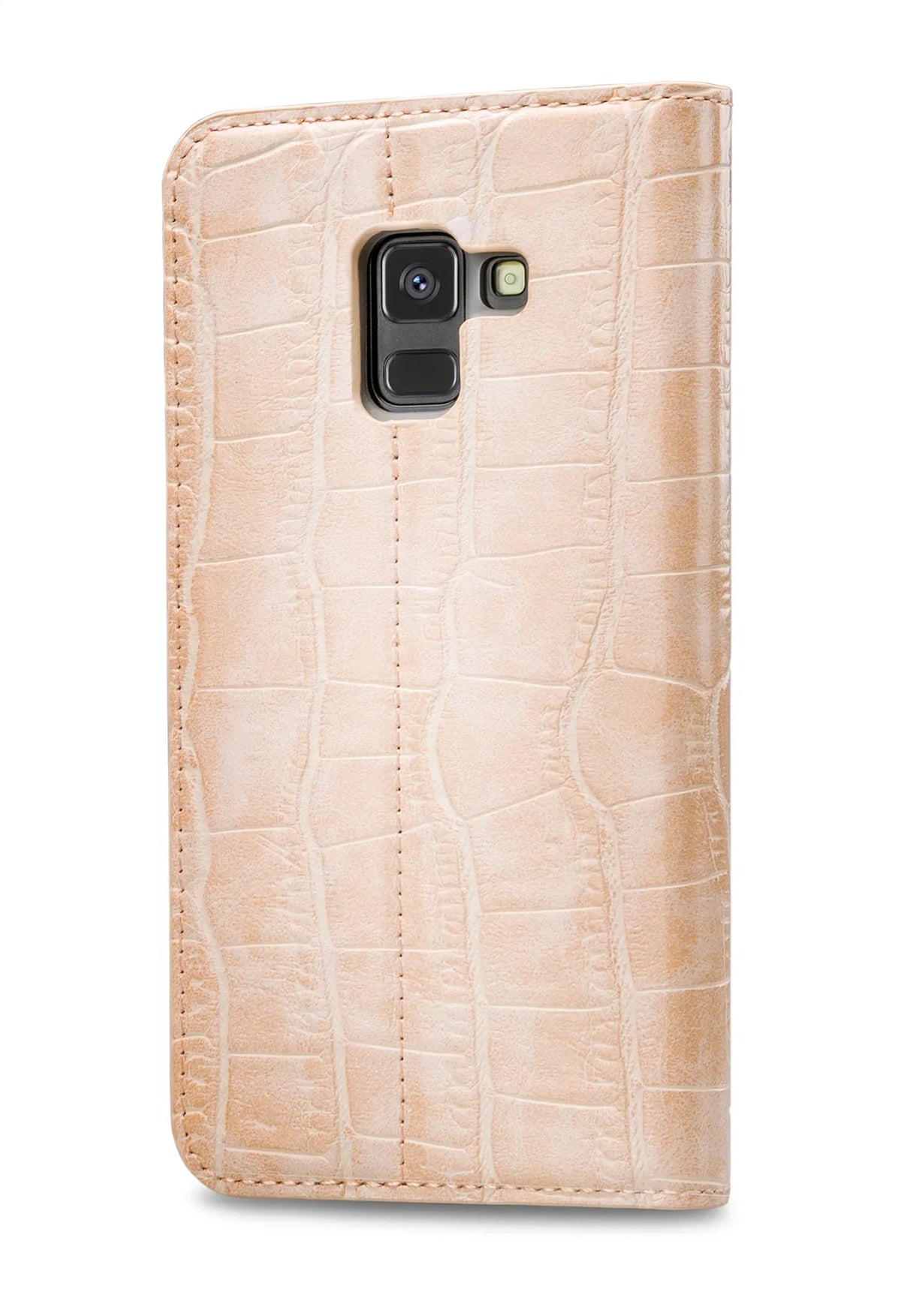 Mobilize Premium Gelly Book Case Samsung Galaxy A8 2018 Alligator Coral Pink - Essentify