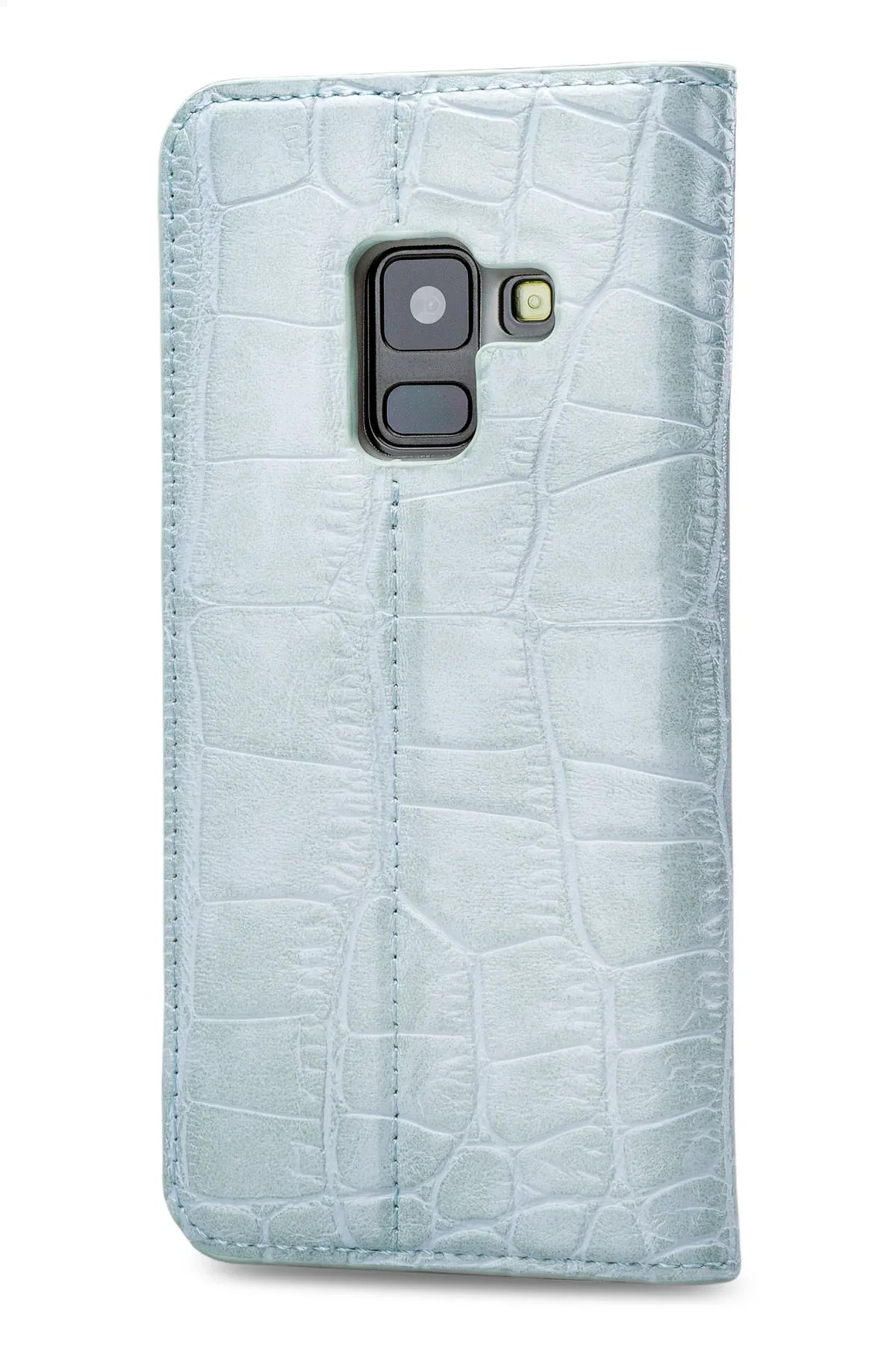 Mobilize Premium Gelly Book Case Samsung Galaxy A8 2018 Alligator Mystic Blue - Essentify