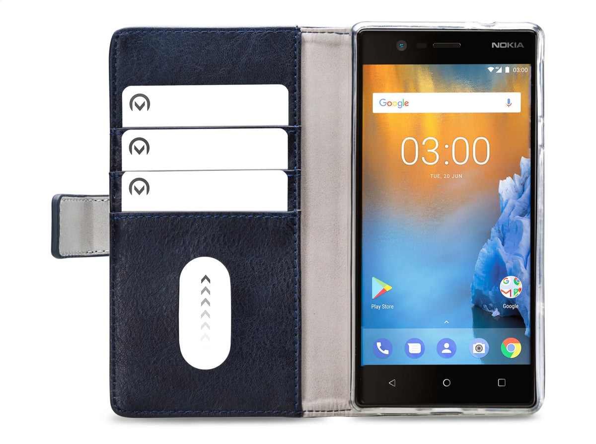 Mobilize Elite Gelly Wallet Book Case Nokia 3 Blue - Essentify