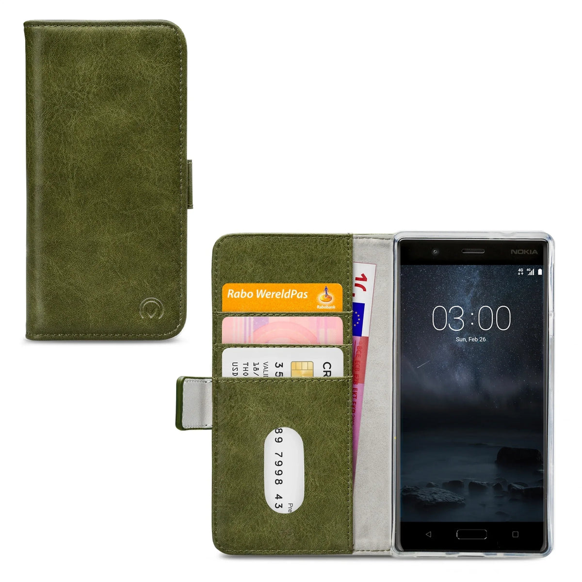 Mobilize Elite Gelly Wallet Book Case Nokia 3 Green - Essentify