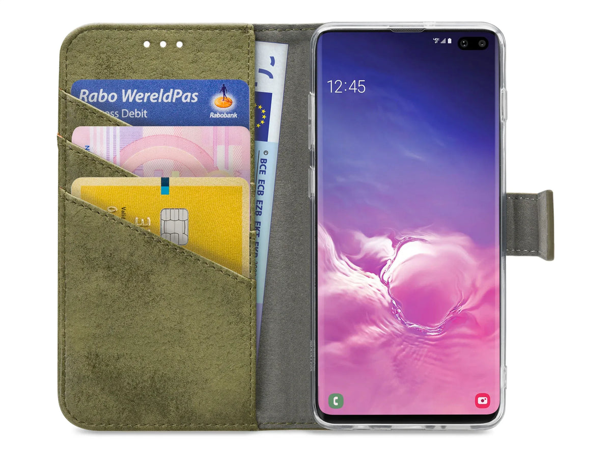 My Style Flex Wallet For Samsung Galaxy S10+ Olive - Essentify