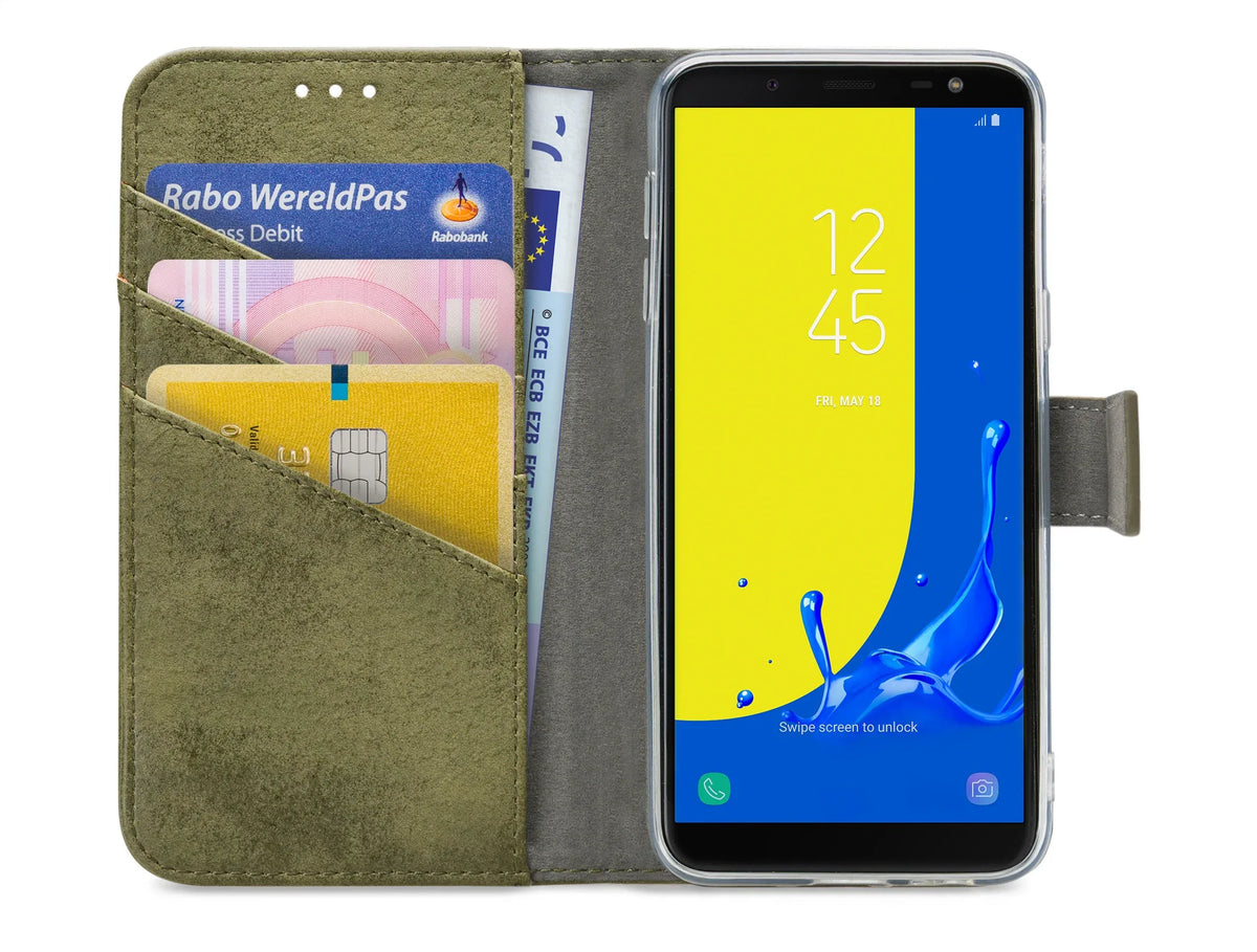 My Style Flex Wallet For Samsung Galaxy J6 2018 Olive - Essentify