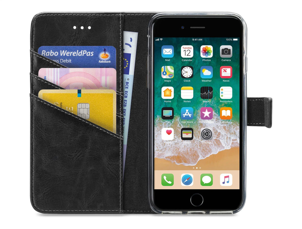 My Style Flex Wallet For Apple Iphone 6/6S/7/8/Se (2020/2022) Black - Essentify