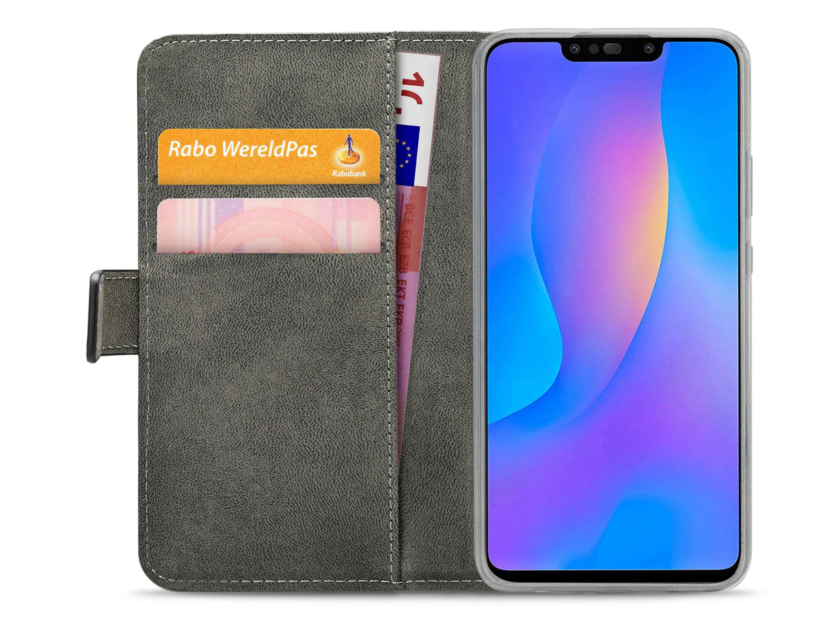 Mobilize Elite Gelly Wallet Book Case Huawei P Smart+ 2019 Black - Essentify