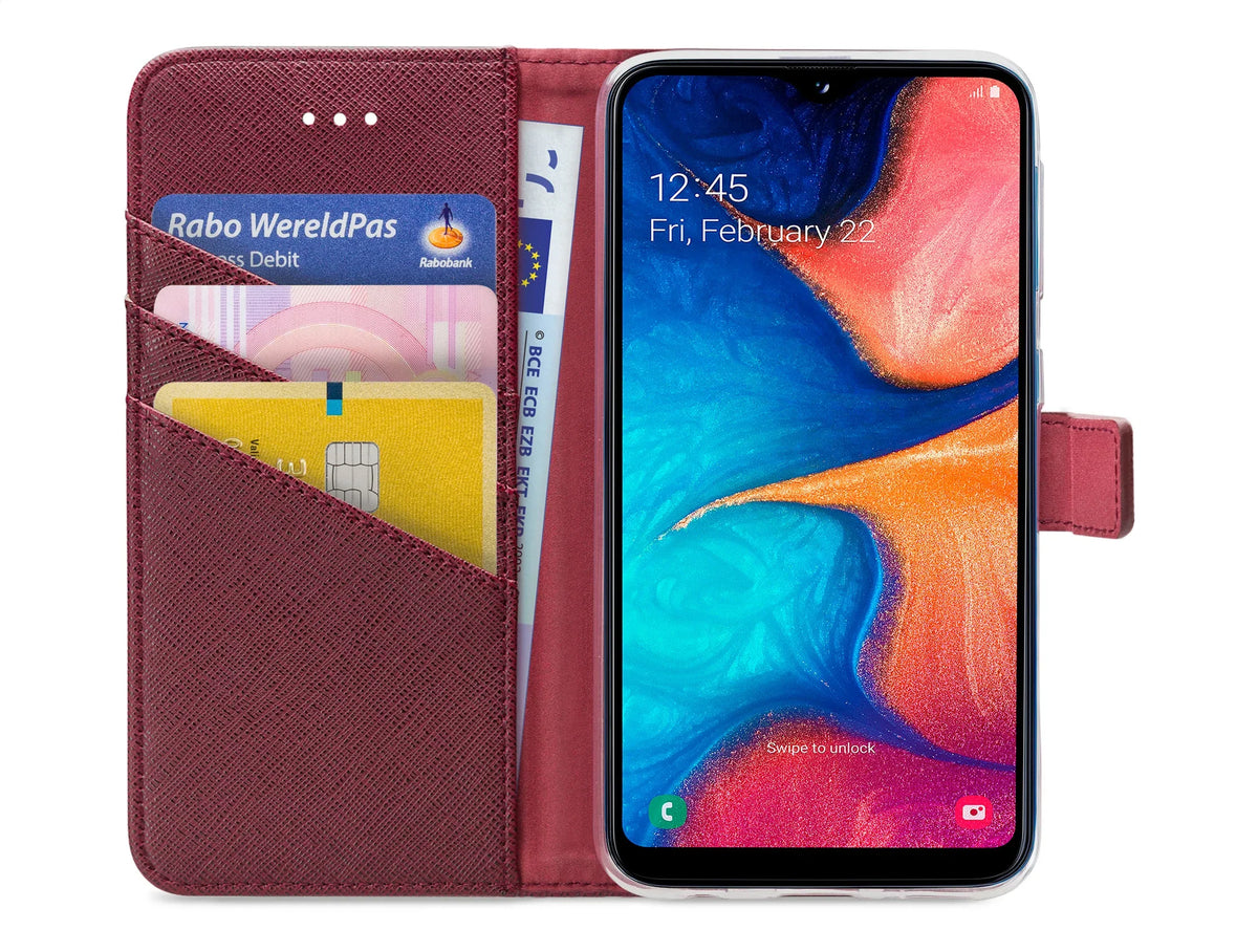 My Style Flex Wallet For Samsung Galaxy A20E Bordeaux - Essentify