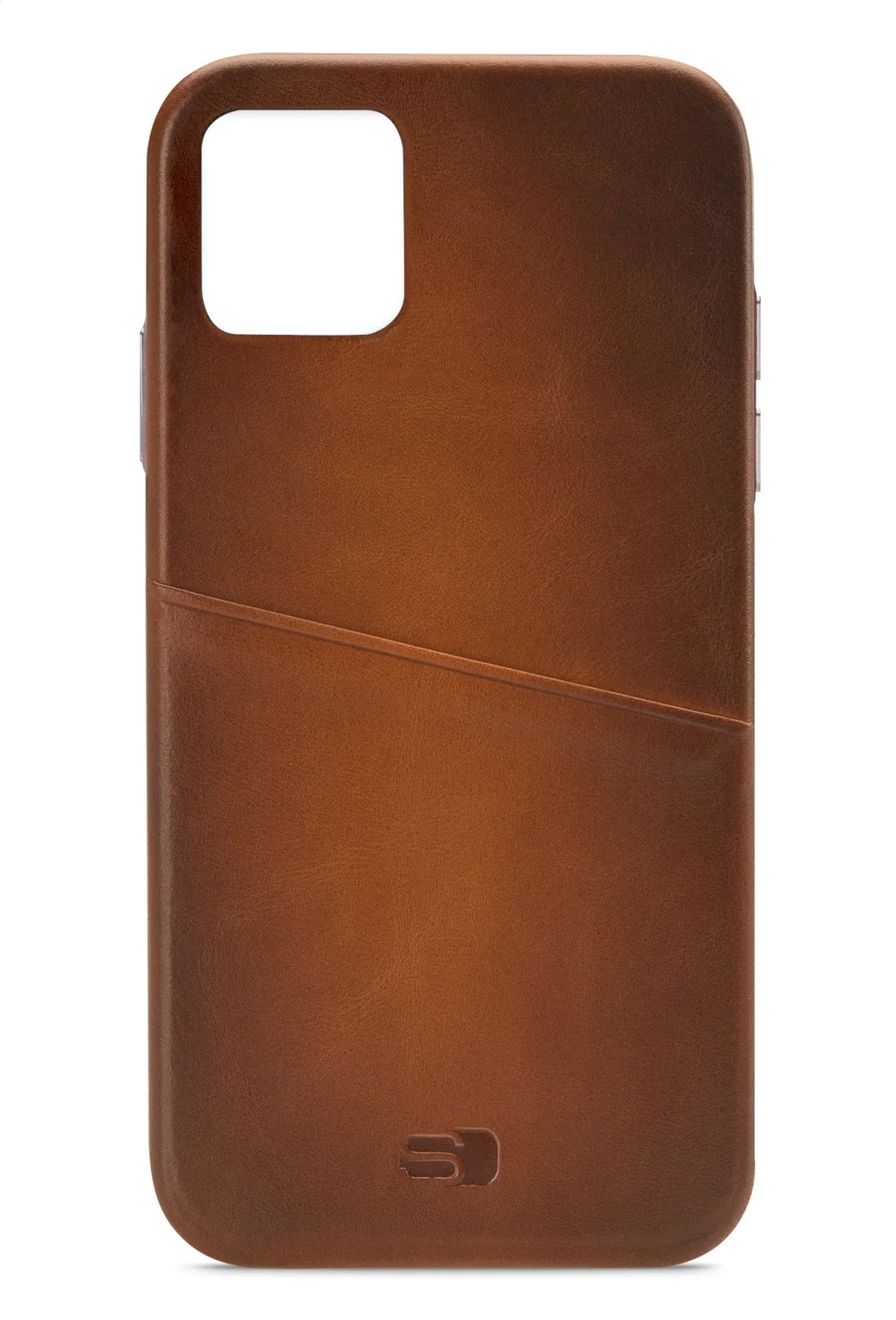 Senza Desire Leather Cover With Card Slot Apple Iphone 11 Burned Cognac - Essentify