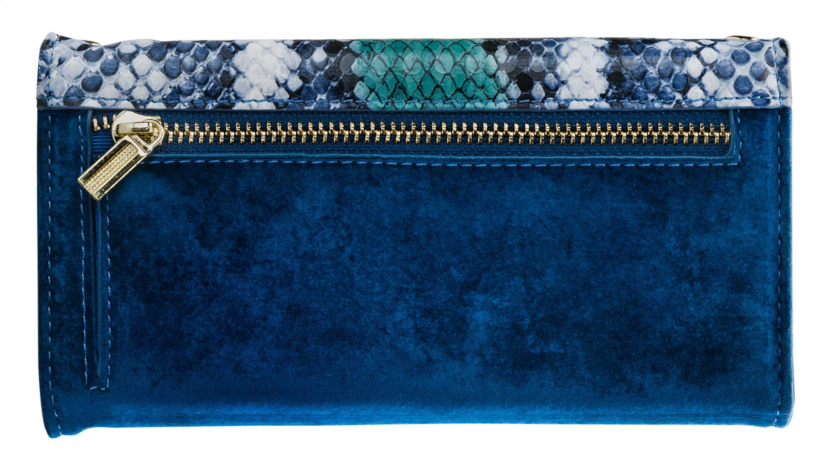 Mobilize 2In1 Gelly Velvet Clutch For Samsung Galaxy S9 Royal Blue Snake - Essentify
