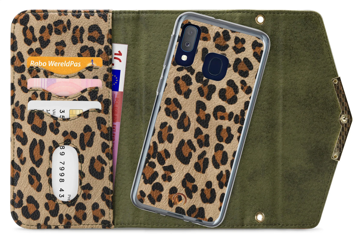 Mobilize 2In1 Gelly Clutch For Samsung Galaxy A20E Green Leopard - Essentify