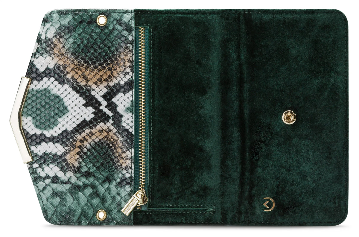 Mobilize 2In1 Gelly Velvet Clutch For Samsung Galaxy S20+/S20+ 5G Green Snake - Essentify