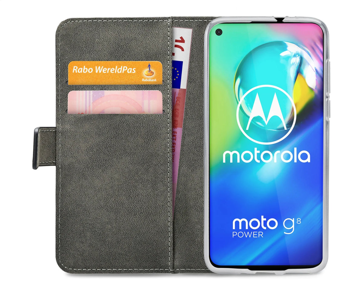 Mobilize Classic Gelly Wallet Book Case Motorola Moto G8 Power Black - Essentify