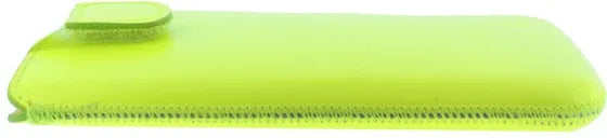 Senza Leather Slide Case Neon Yellow Size Xxl - Essentify