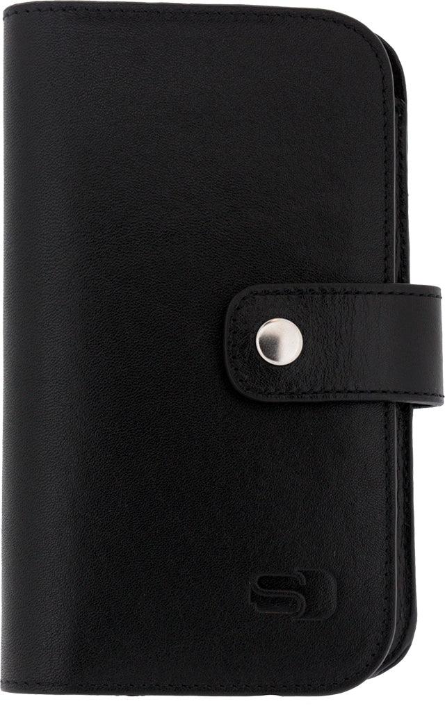 Senza Leather Wallet Slide Case Black Size Xxl - Essentify