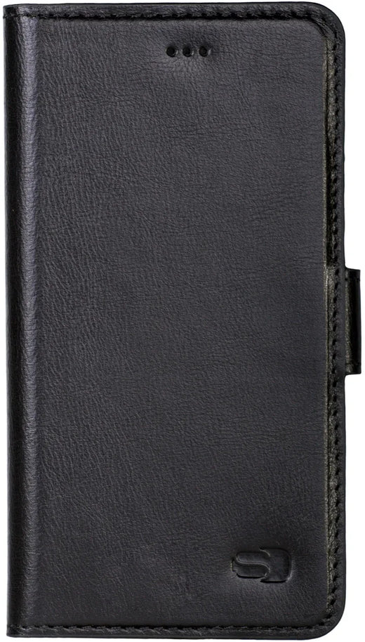 Senza Pure Leather Wallet Apple Iphone 6/6S Deep Black - Essentify