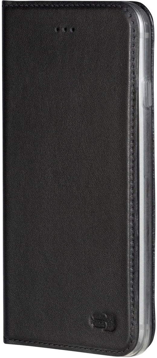 Senza Authentic Leather Booklet Apple Iphone 6/6S Pure Black - Essentify