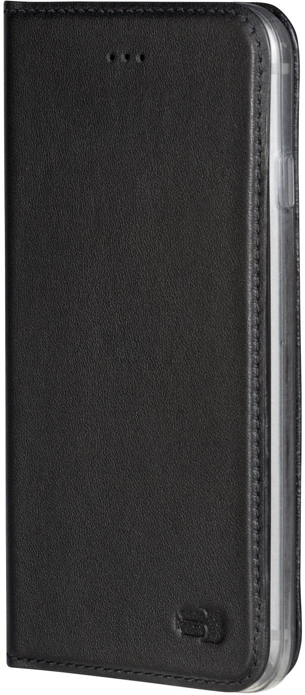 Senza Authentic Leather Booklet Apple Iphone 7 Plus/8 Plus Pure Black - Essentify