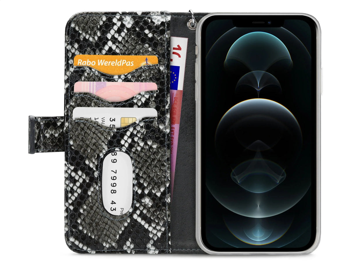Mobilize 2In1 Magnet Zipper Case Apple Iphone 12 Pro Max Black/Snake - Essentify
