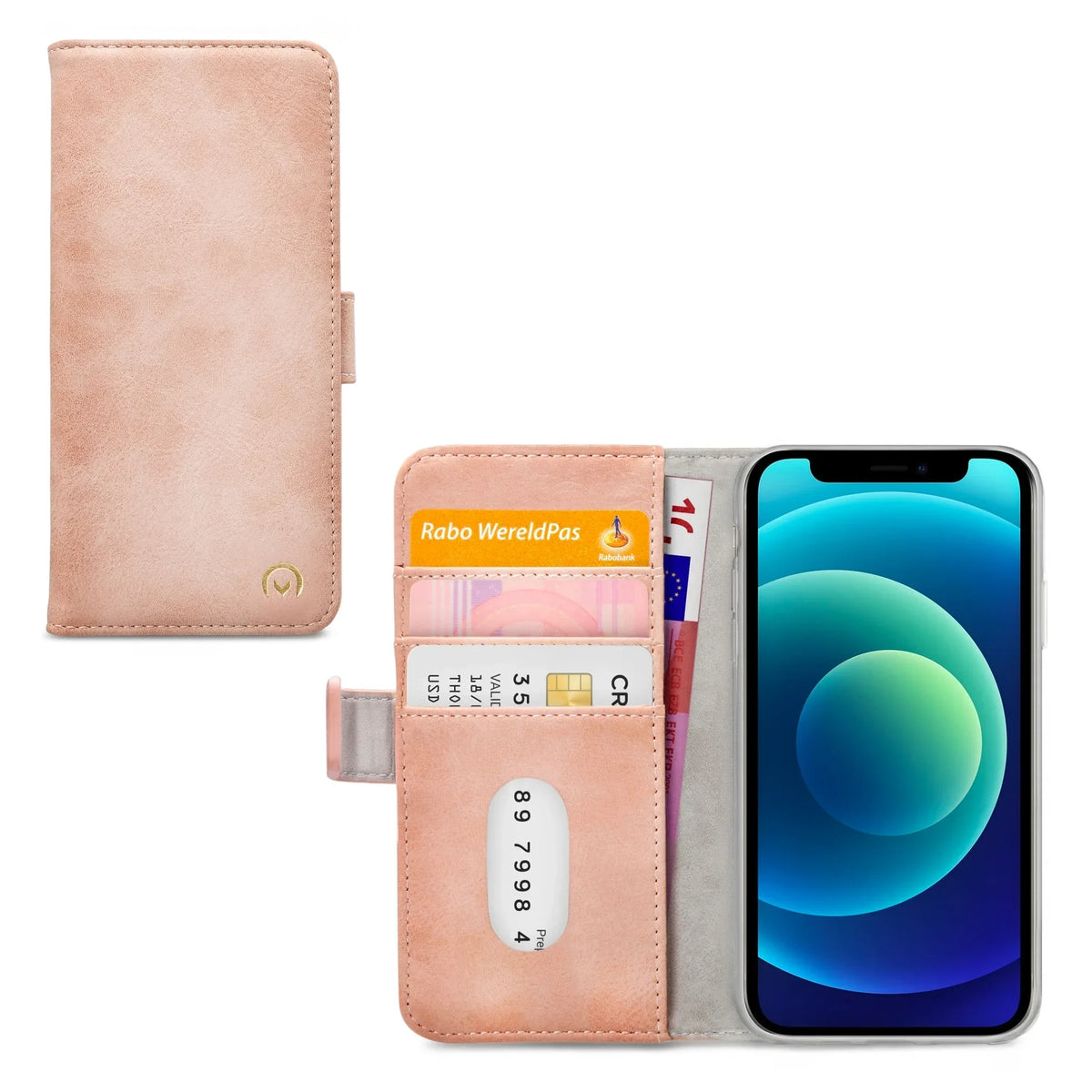 Mobilize Elite Gelly Wallet Book Case Apple Iphone 12 Mini Soft Pink - Essentify