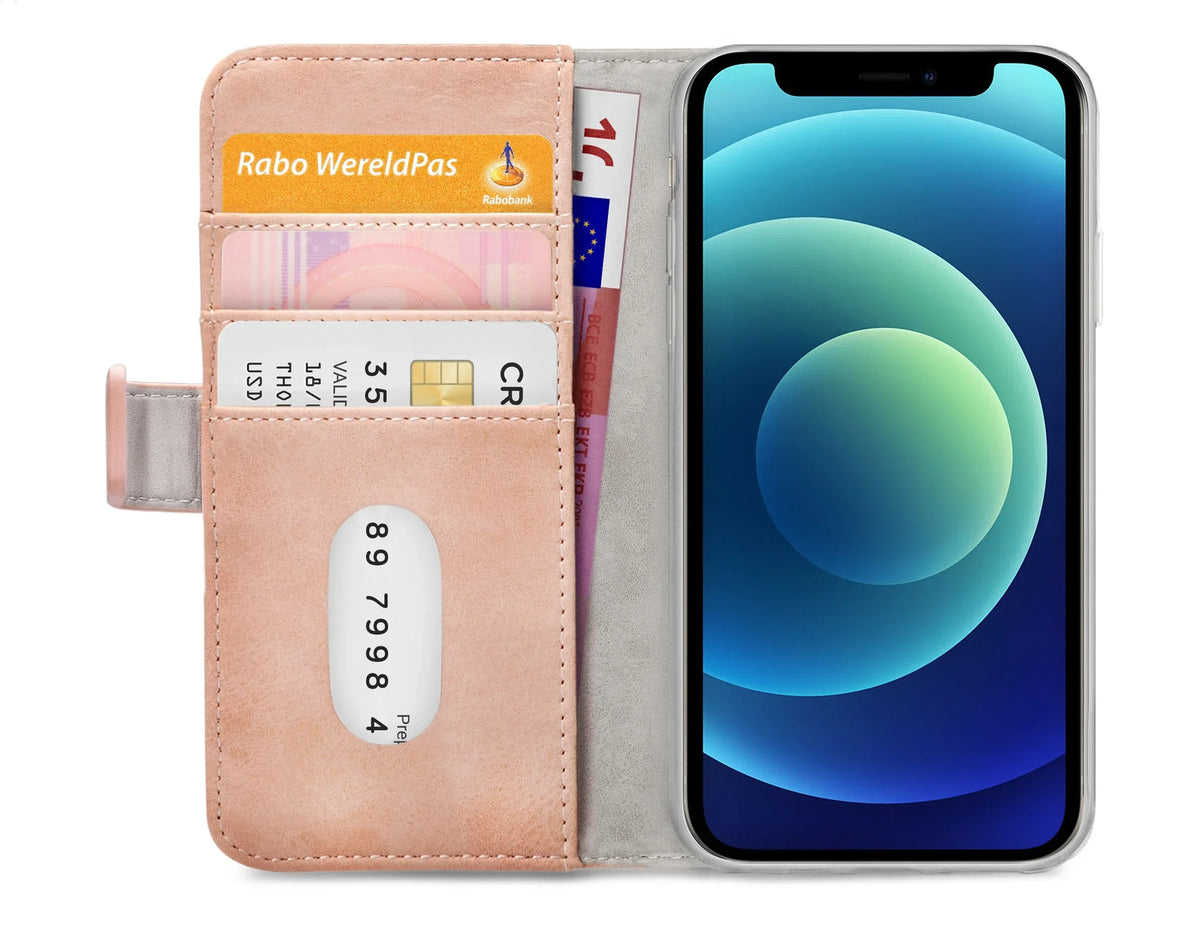 Mobilize Elite Gelly Wallet Book Case Apple Iphone 12 Mini Soft Pink - Essentify
