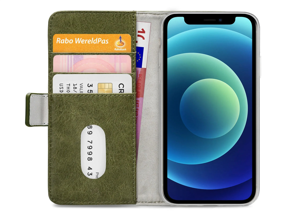 Mobilize Elite Gelly Wallet Book Case Apple Iphone 12 Mini Green - Essentify