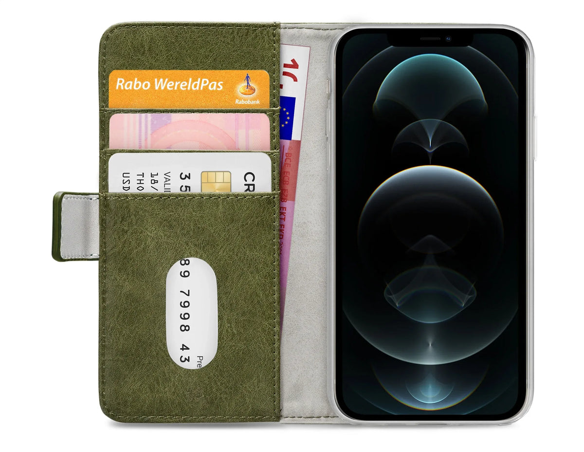 Mobilize Elite Gelly Wallet Book Case Apple Iphone 12 Pro Max Green - Essentify