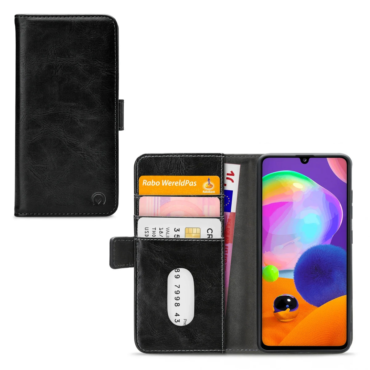 Mobilize Elite Gelly Wallet Book Case Samsung Galaxy A31 Black - Essentify