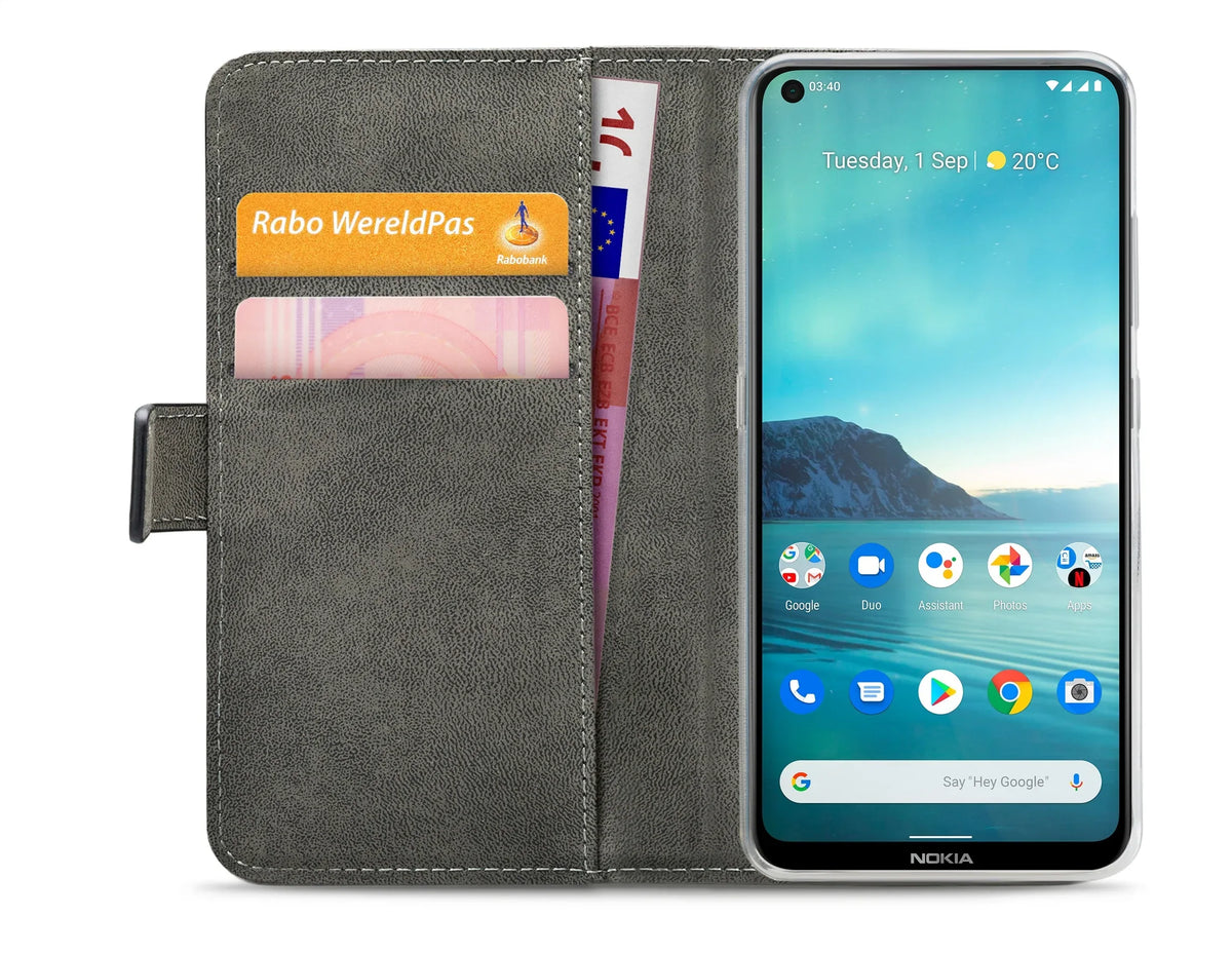 Mobilize Classic Gelly Wallet Book Case Nokia 3.4 Black - Essentify