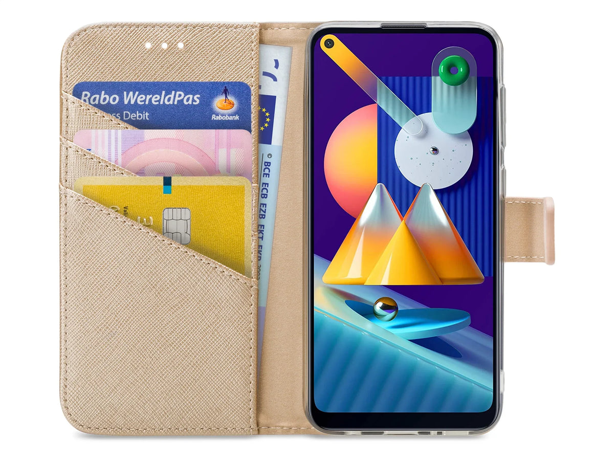 My Style Flex Wallet For Samsung Galaxy M11 Gold - Essentify