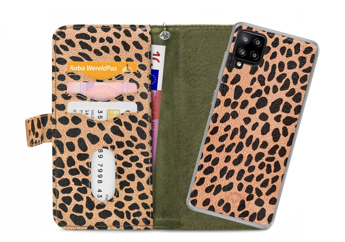 Mobilize 2In1 Magnet Zipper Case Samsung Galaxy A42/A42 5G Olive/Leopard - Essentify