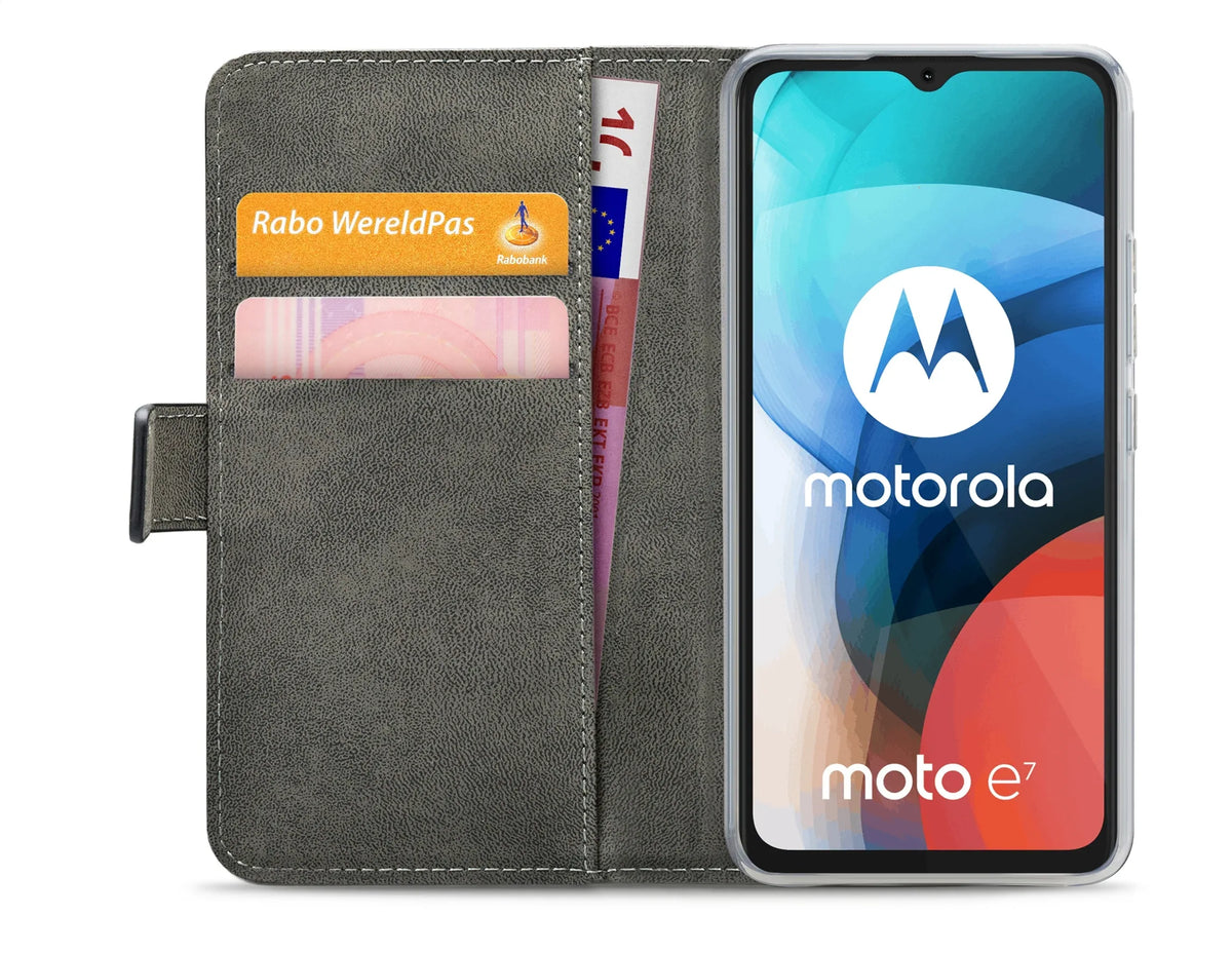 Mobilize Classic Gelly Wallet Book Case Motorola Moto E7 Black - Essentify