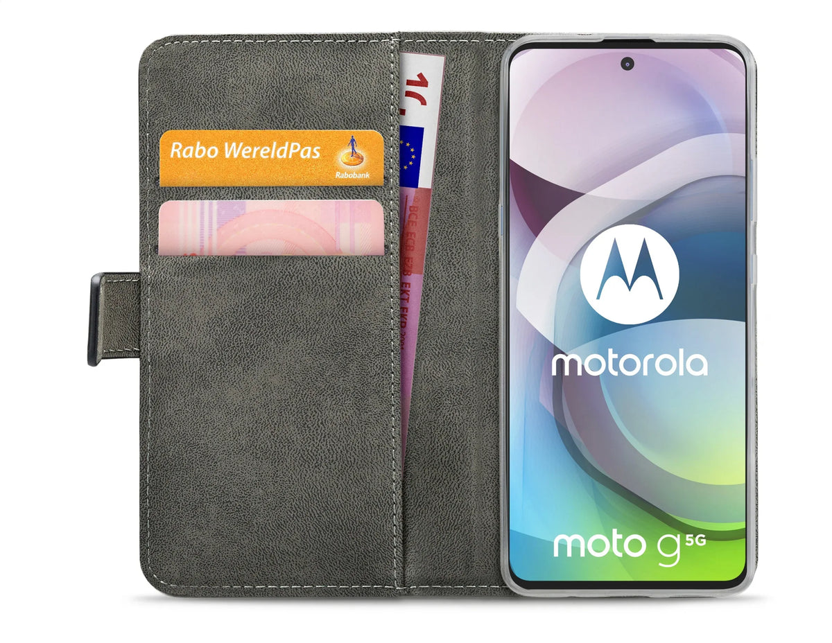 Mobilize Classic Gelly Wallet Book Case Motorola Moto G 5G Black - Essentify