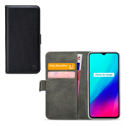 Mobilize Classic Gelly Wallet Book Case Realme C3 Black - Essentify