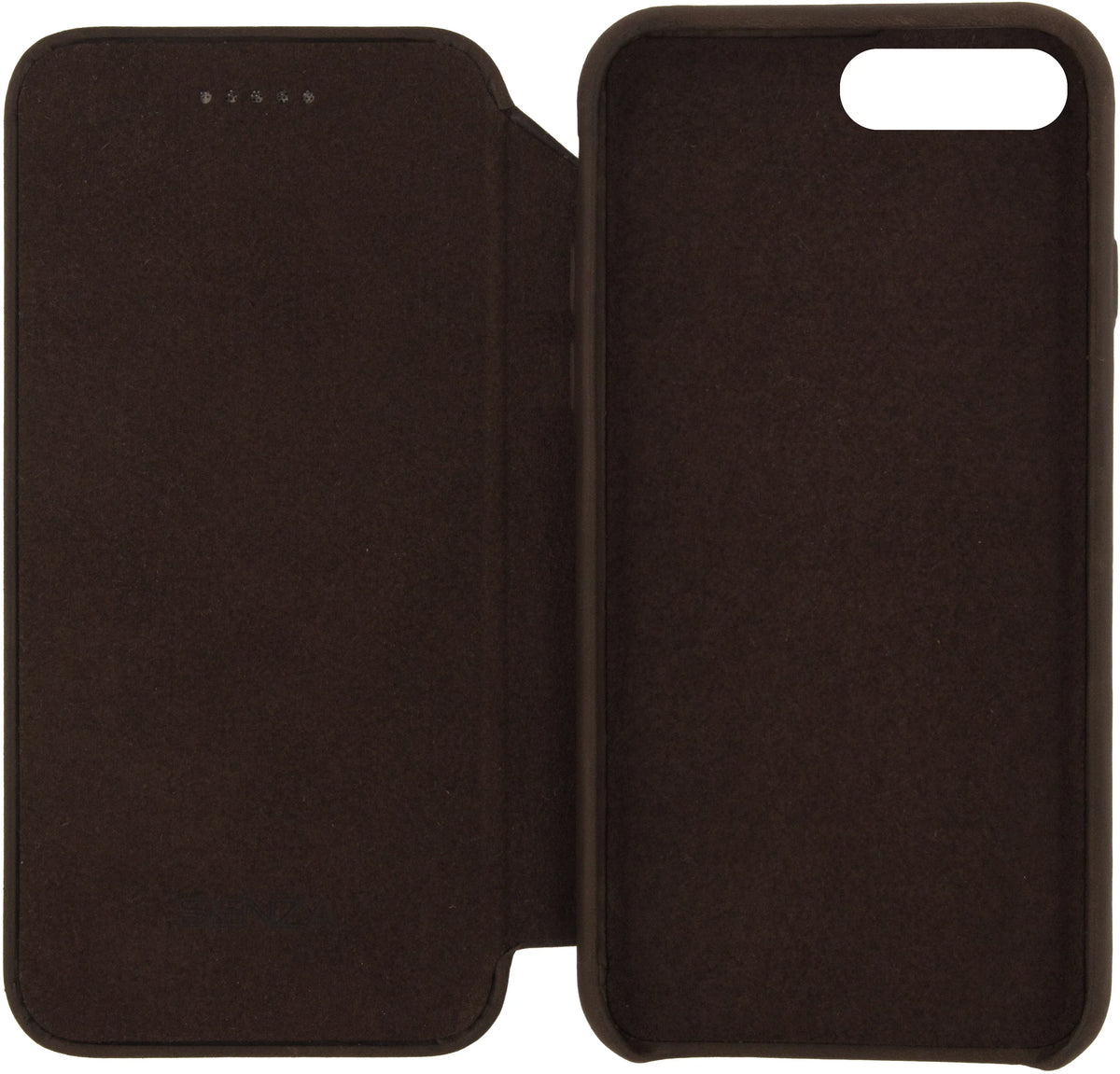 Senza Raw Skinny Leather Wallet Apple Iphone 7 Plus/8 Plus Chestnut Brown - Essentify