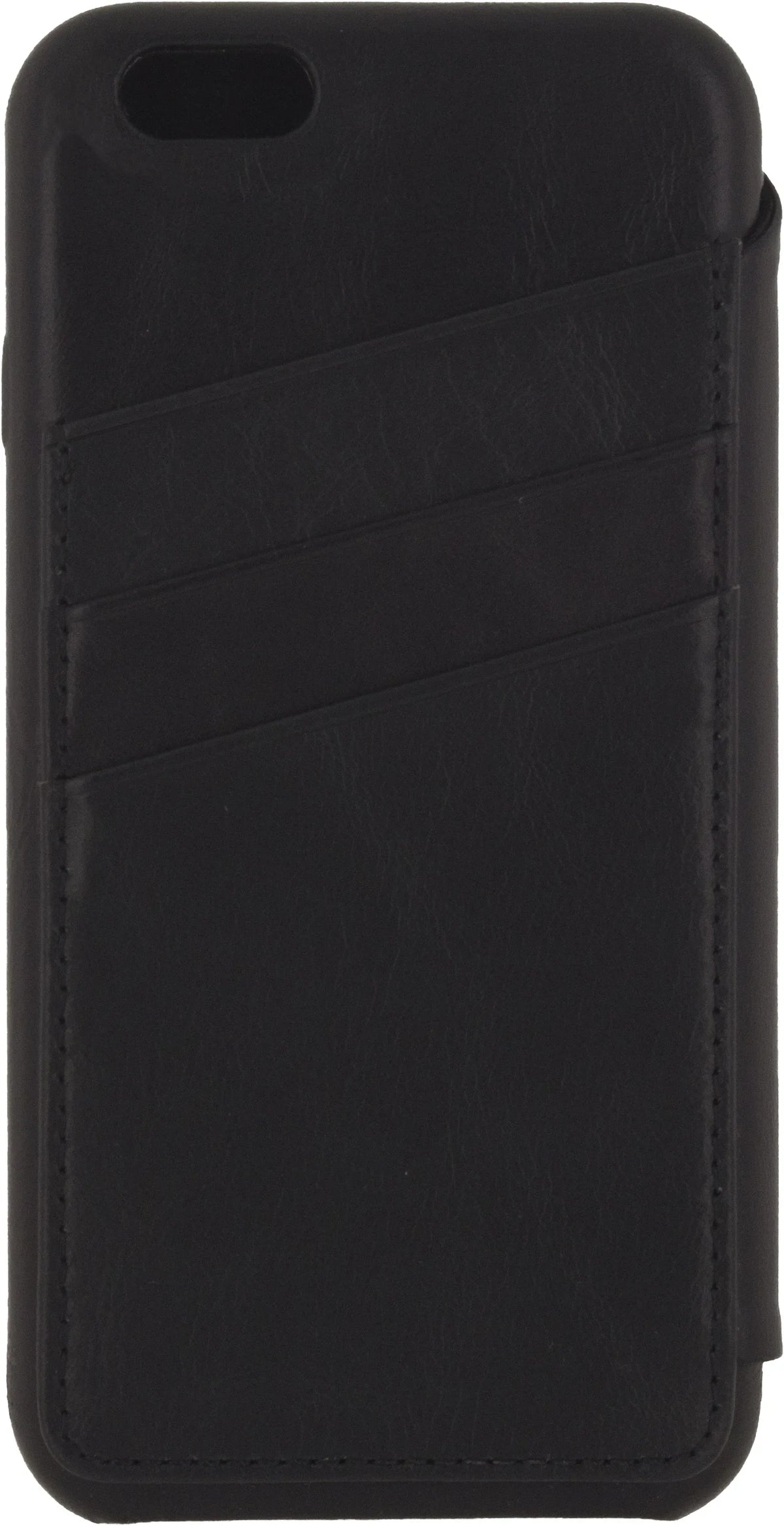 Senza Pure Skinny Leather Wallet Apple Iphone 6/6S Deep Black - Essentify