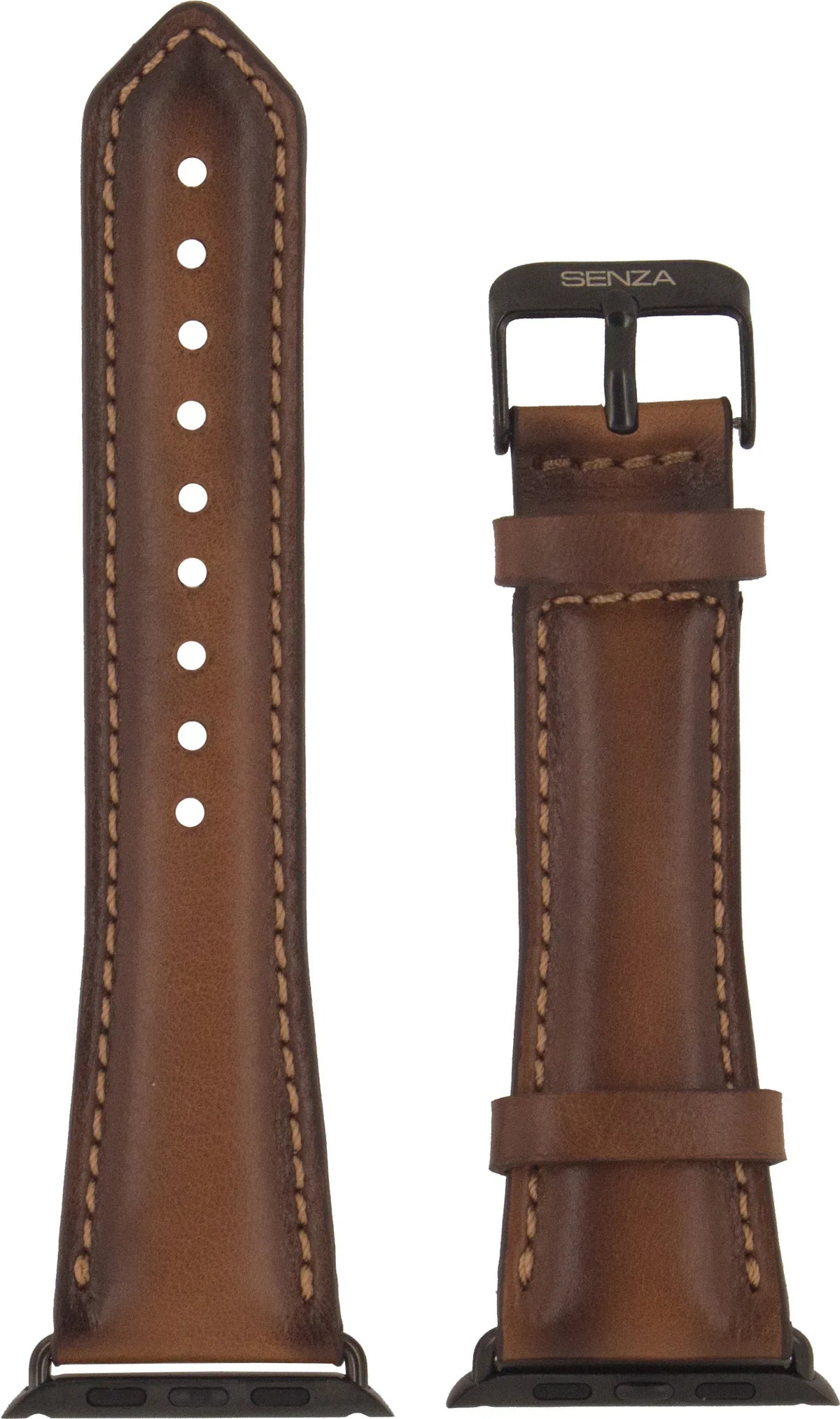 Senza Desire Leather Strap Apple Watch 38Mm Burned Cognac - Essentify