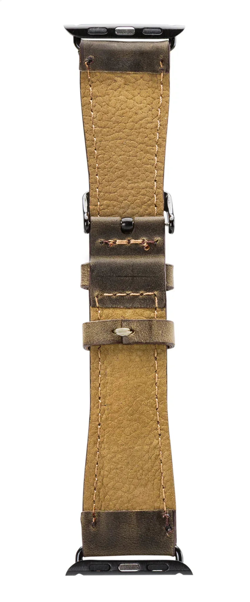 Senza Raw Leather Strap Apple Watch 42Mm Chestnut Brown - Essentify