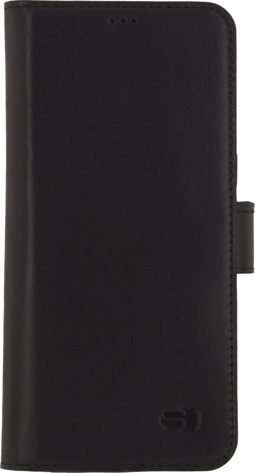 Senza Pure Leather Wallet Samsung Galaxy S8+ Deep Black - Essentify