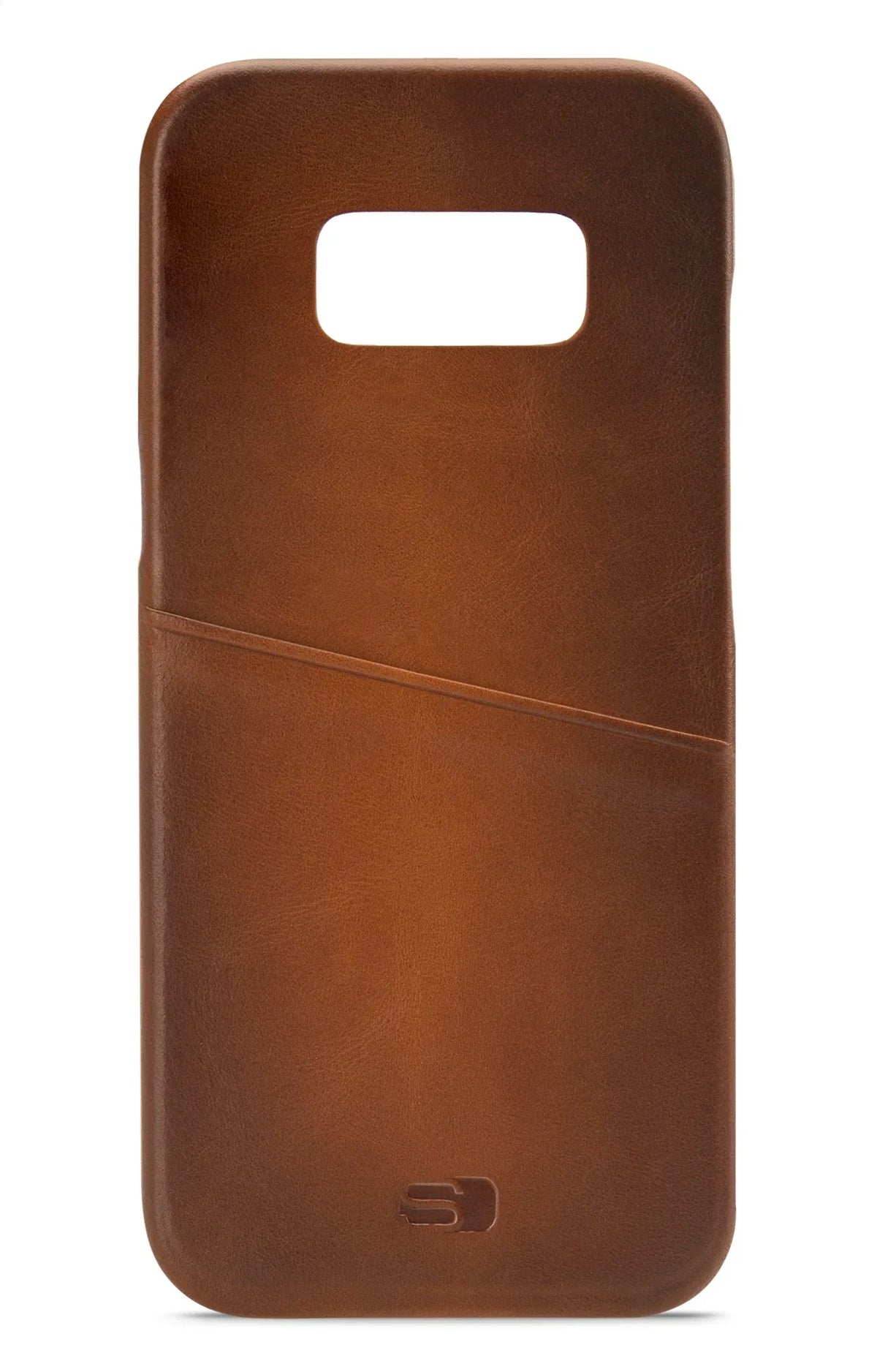 Senza Desire Leather Cover With Card Slot Samsung Galaxy S8+ Burned Cognac - Essentify
