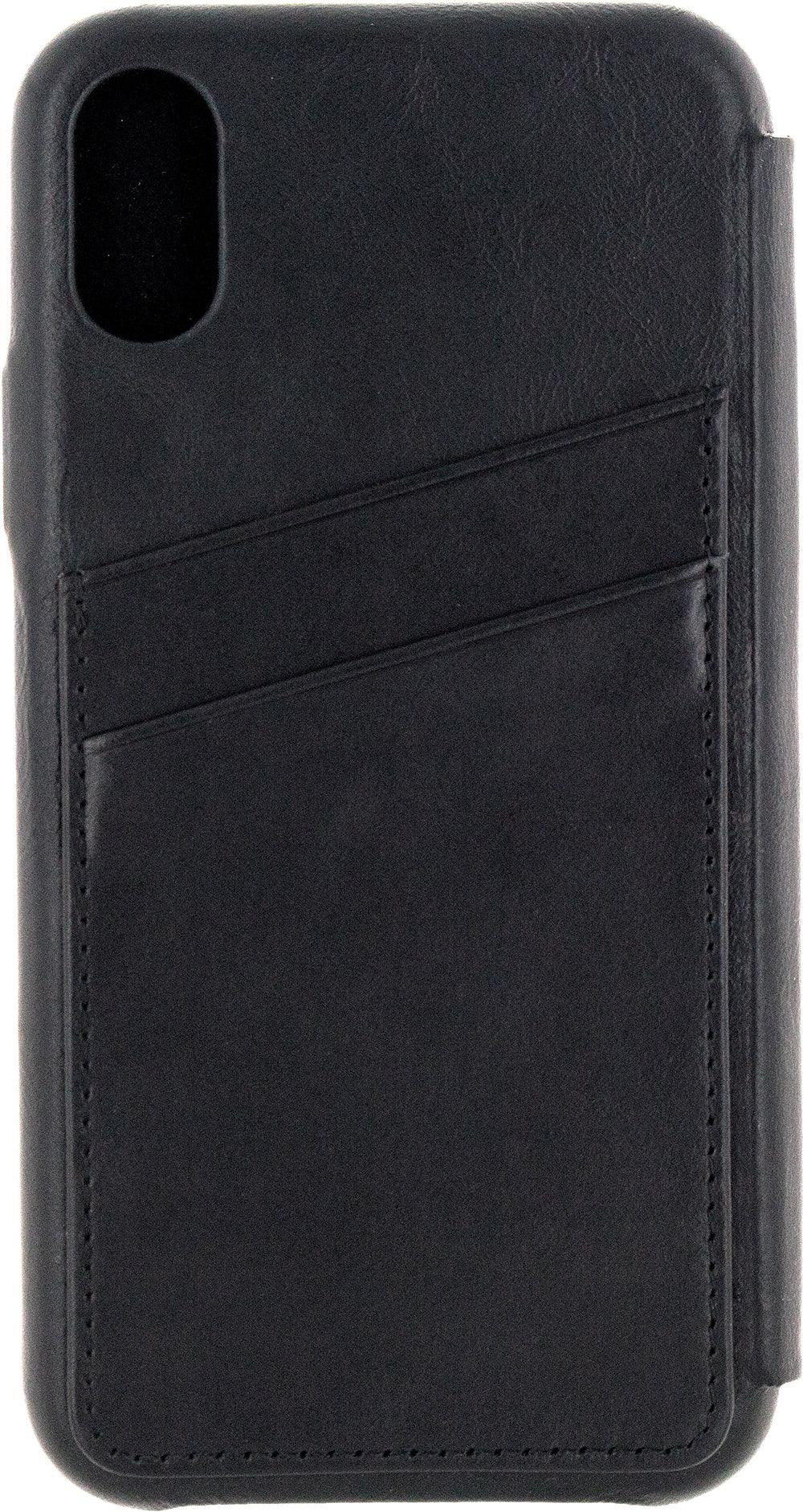 Senza Pure Skinny Leather Wallet Apple Iphone X/Xs Black - Essentify