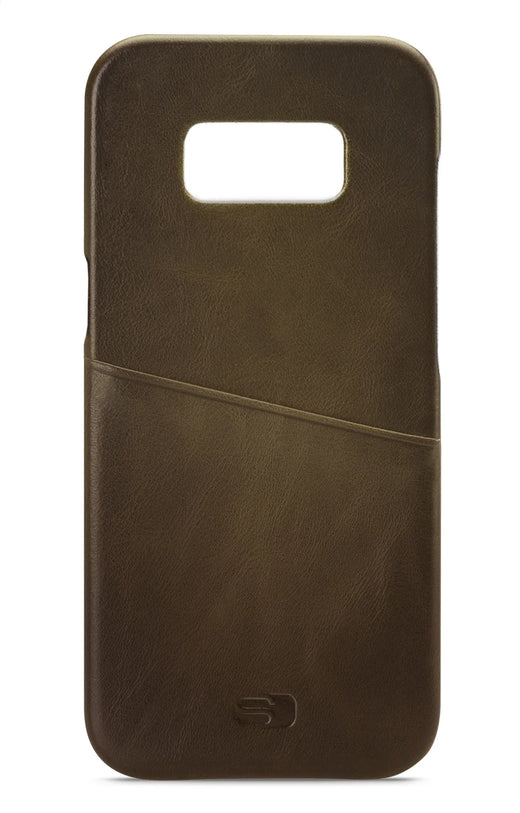 Senza Desire Leather Cover With Card Slot Samsung Galaxy S8 Burned Olive - Essentify