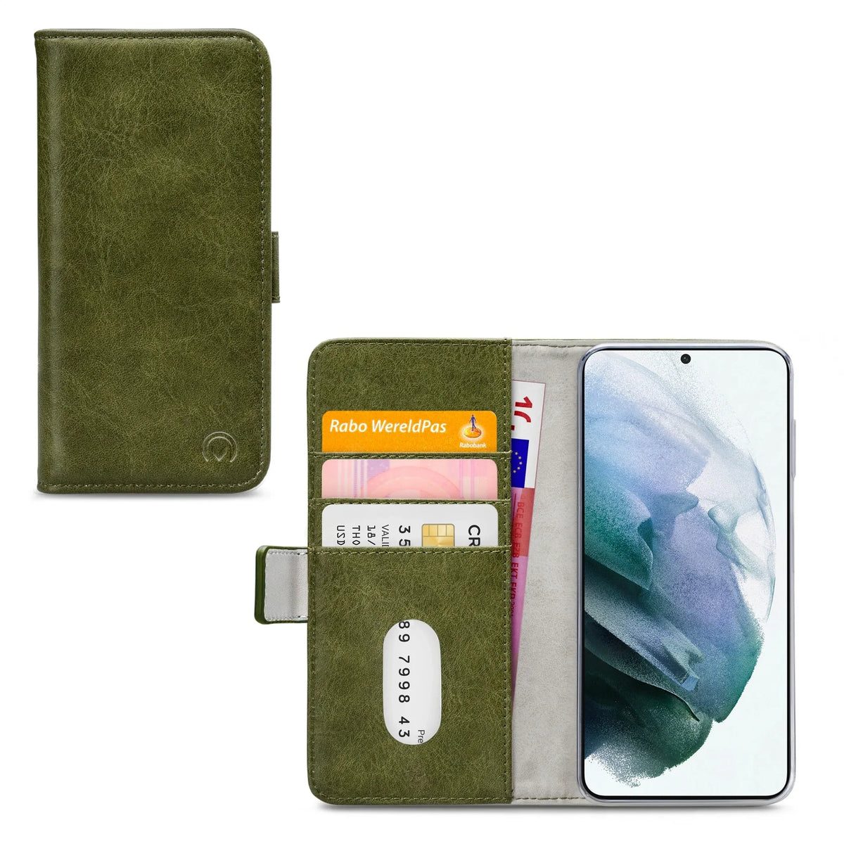Mobilize Elite Gelly Wallet Book Case Samsung Galaxy S21+ 5G Green - Essentify