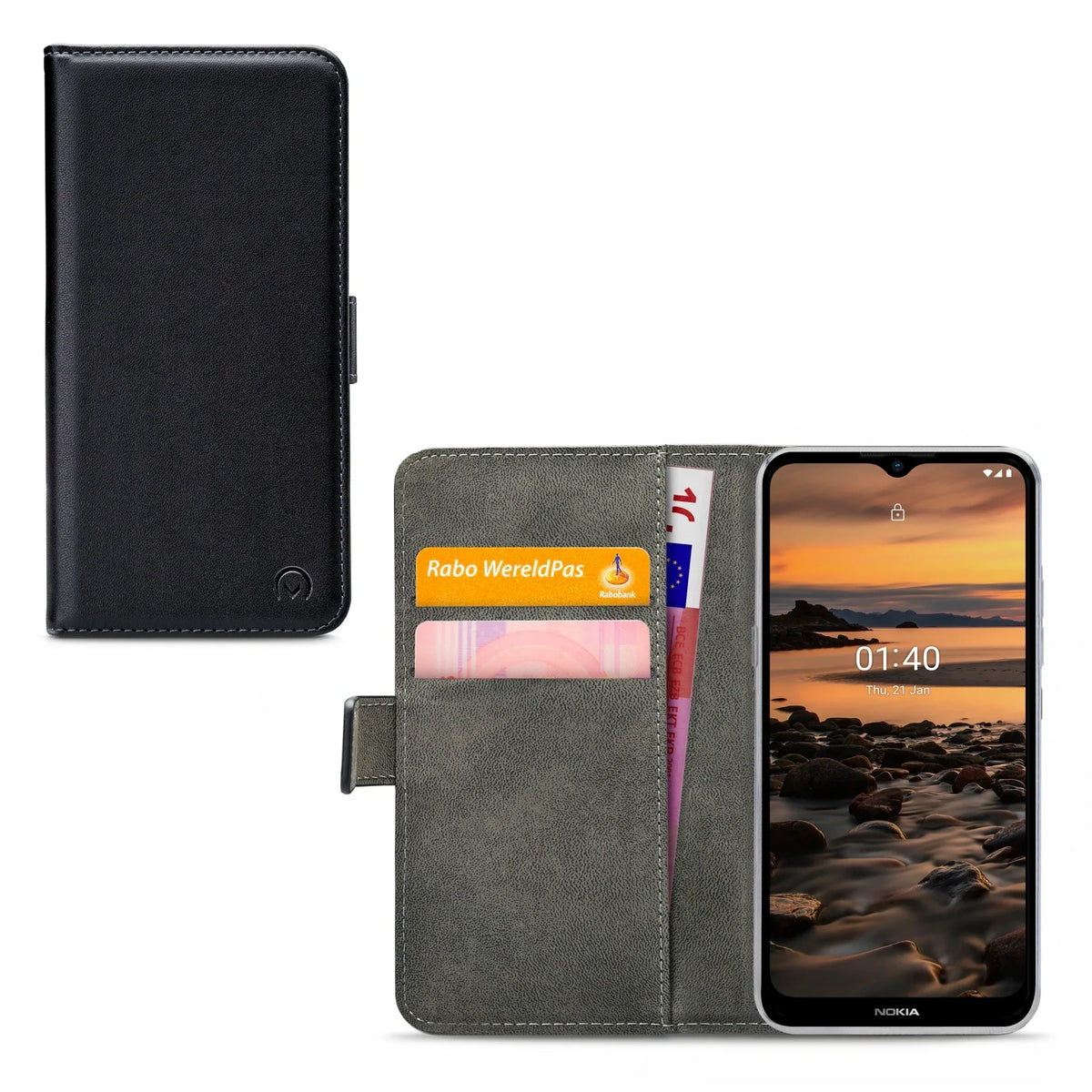 Mobilize Classic Gelly Wallet Book Case Nokia 1.4 Black - Essentify