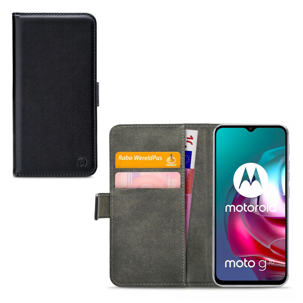 Mobilize Classic Gelly Wallet Book Case Motorola Moto G10/G20/G30 Black - Essentify