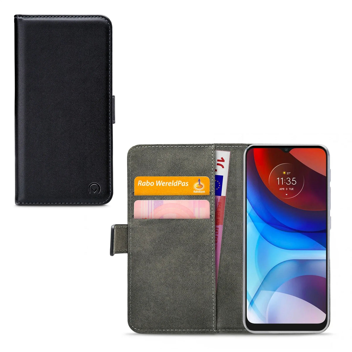 Mobilize Classic Gelly Wallet Book Case Motorola Moto E7 Power/E7I Power Black - Essentify